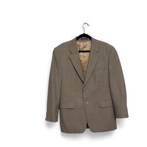 Ralph Lauren Micro Houndstooth Brown & Blue Sports Coat